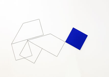 Mehdi Moutashar, ‘Deux Plis à 90° et un Carré (Two Folds at 90° and a square)’, 2019