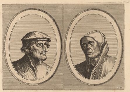 Johannes and Lucas van Doetechum after Pieter Bruegel the Elder, ‘"Voorsichtighe Krijn" and "Broentje Spaer-pots"’, ca. 1564/1565
