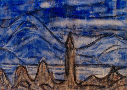 Christian Rohlfs, ‘Blaue Landschaft. Ascona (Blue Landscape. Ascona)’, 1931