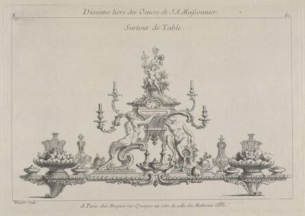 Juste-Aurèle Meissonnier, ‘Surtout de table’, 1742-1745