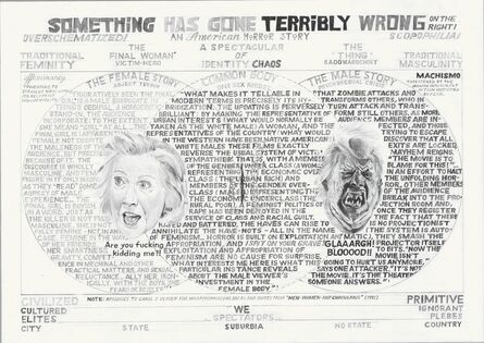 William Powhida, ‘Something Has Gone Terribly Wrong On The Right!’, 2016