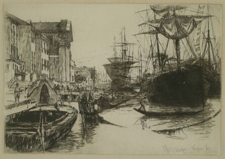 Otto Henry Bacher, ‘Zattere, Venice’, 1880