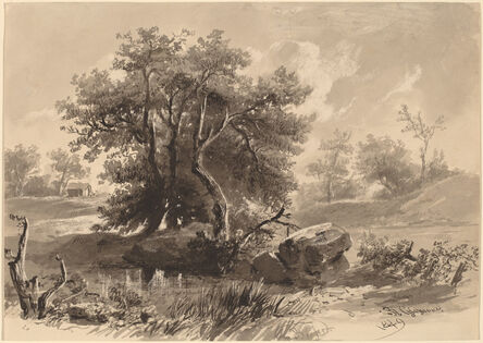 Régis François Gignoux, ‘The Trees, Bedford, New York’, 1849