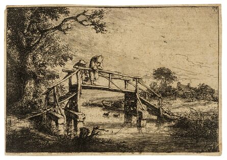 Adriaen van Ostade, ‘Die Angler auf der Brücke’, circa 1647
