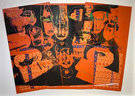Andy Warhol, ‘After the Party (AGFA) - Unique collage on Vinyl - Estate Stamped’, 1979