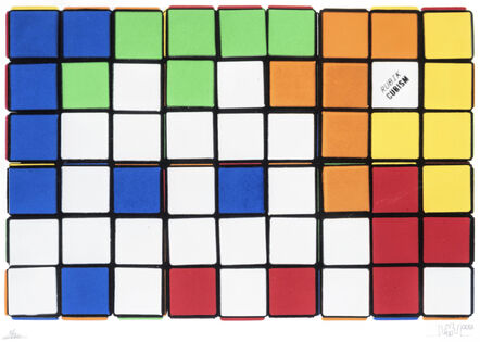 Invader, ‘6 Cubes (Orange & Yellow)’, 2010