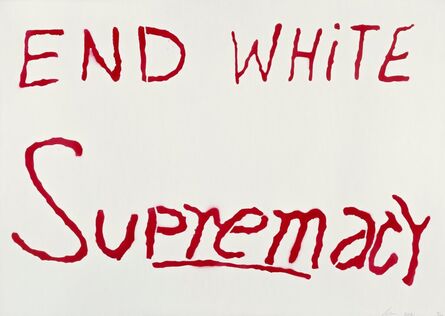 Sam Durant, ‘End White Supremacy (Red)’, 2021