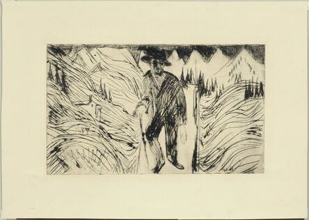 Ernst Ludwig Kirchner, ‘Der Wanderer’, 1922