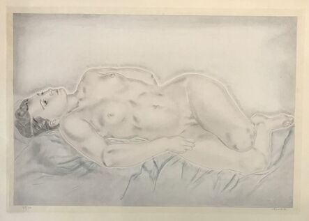 Léonard Tsugouharu Foujita 藤田 嗣治, ‘Reclining Nude (From Femmes)’, 1930
