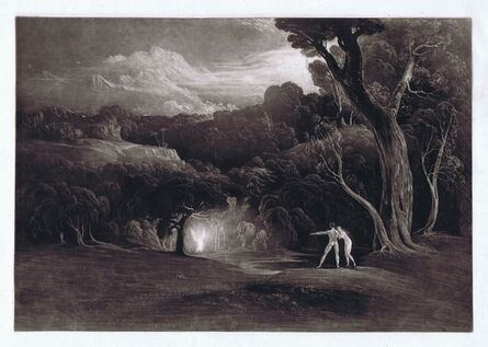 John Martin (1789-1854), ‘Paradise - With the Approach of the Archangel Raphael’, 1824-1825