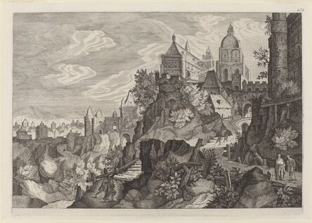 Aegidius Sadeler II, ‘Rocky Landscape in Bohemia’