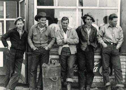 Gordon Parks, ‘Drugstore Cowboys, Black Diamond, Alberta ’, October 1945