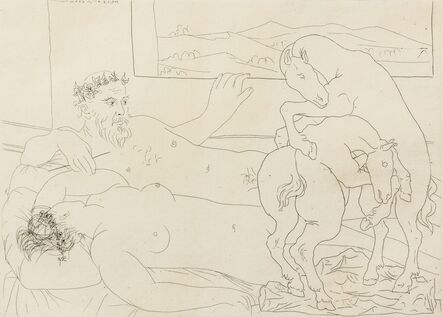 Pablo Picasso, ‘Le Repos du Sculpteur III (from La Suite Vollard)’, 1933