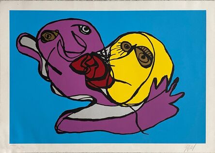 Karel Appel, ‘Sky Blue Kiss’, 1978