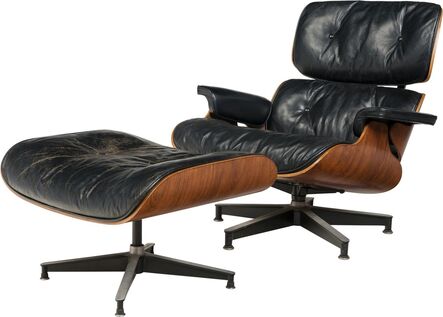 Charles and Ray Eames, ‘Eames Lounge Chair (670) and Ottoman (671)’