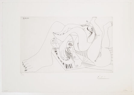 Pablo Picasso, ‘Deux Femmes Batifolant sur un Matelas de Plage, from the 347 series’, 1968