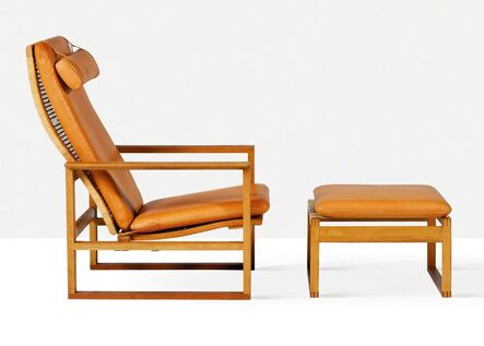 Börge Mogensen, ‘Lounge chair and ottoman’, circa 1955
