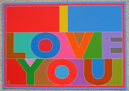 Peter Blake, ‘I Love You’, 2013