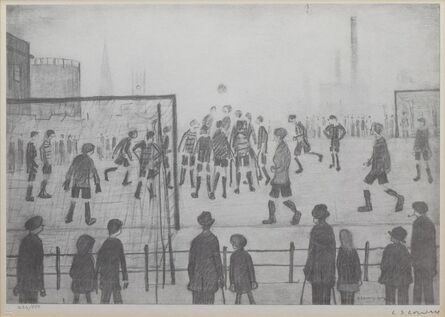 Laurence Stephen Lowry, ‘A Football Match’, ca. 1950