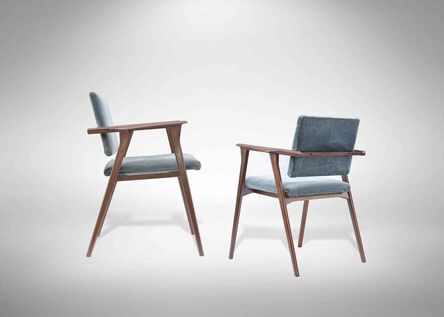 Franco Albini, ‘Pair of Rosewood Chairs "Luisa" ’, 1950s