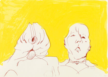 Maria Lassnig, ‘Doppelselbstporträt’, 2008