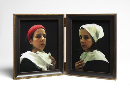 Nina Katchadourian, ‘Lavatory Self-Portraits in the Flemish Style #20-21 ("Seat Assignment" project, 2010--ongoing)’, 2015