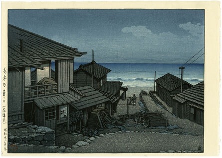 Kawase Hasui, ‘Cloudy Day at Mizuki in Ibaraki,’, 1946