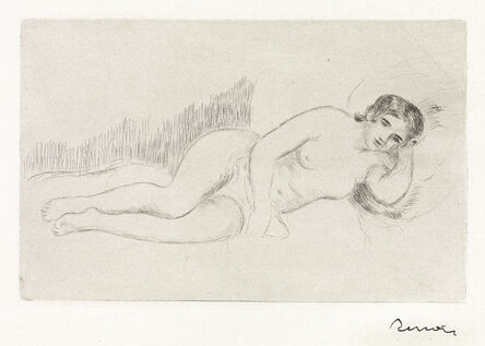 Pierre-Auguste Renoir, ‘Femme nue couche (tourne a droite) 1ere planche ’, ca. 1906