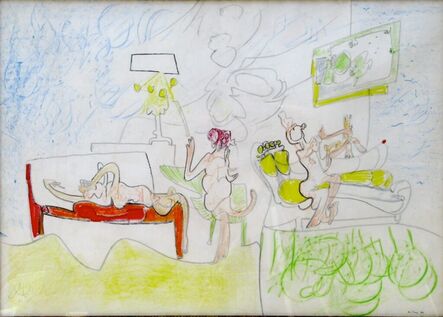 Roberto Matta, ‘Sans Titre Original Pastel/Drawing on Paper 1’, 1969