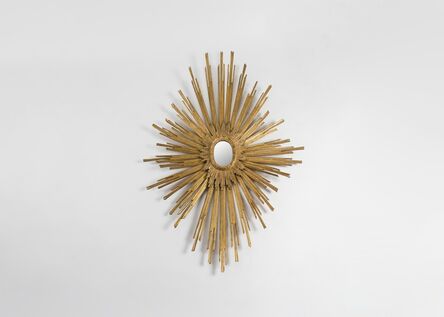 Jacques Adnet, ‘Exceptional and One of a Kind Sunburst Wall Mirror’, ca. 1954