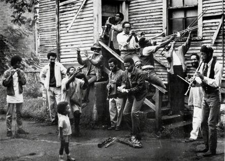 Wadsworth Jarrell, ‘New Orleans-style group photo in painter Wadsworth Jarrell's backyard’, ca. 1968