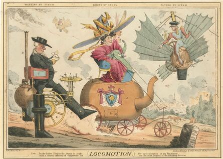 ROBERT SEYMOUR, ‘Locomotion  and  Locomotion Plate 2nd’, ca. 1827