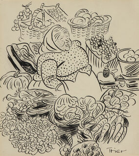 Walter Trier, ‘Market Woman’, n.d.