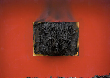 Bernard Aubertin, ‘Livre brulé’, 1974