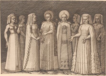 Melchior Lorch, ‘Eight Ladies in Ancient Costumes’, 1567/1573