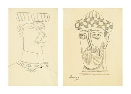 Francis Newton Souza, ‘Untitled (Man Wearing Turban)’, 1952