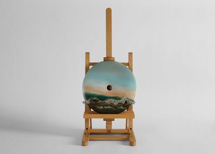 Jean Girel, ‘Paysage Crépuscule, Grand Disque Bi, Glazed Ceramic’, 2013