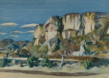 Edward Hopper, ‘Cliffs Near Mitla, Oaxaca’, 1953