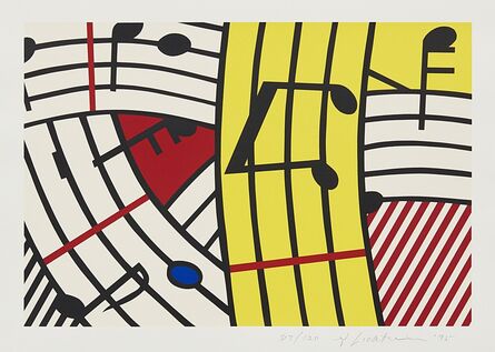 Roy Lichtenstein, ‘Musical Notes (Composition IV)’, 1995