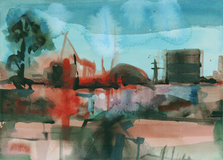 Simon Andrew, ‘Landscape with Industrial Buildings’, 2020