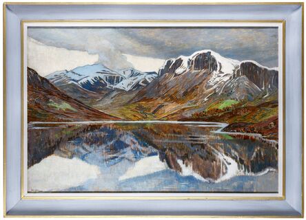 Adrian Allinson, ‘Lake Vista in Oberland’, 1919