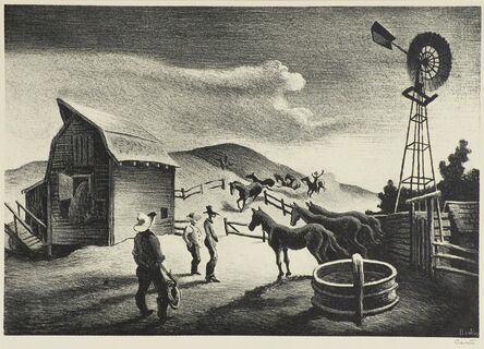 Thomas Hart Benton, ‘The Corral’, 1948