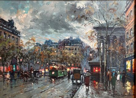 Antoine Blanchard, ‘Boulevard de la Madeleine’, Mid-20th Century