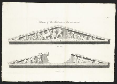 James Stuart, ‘The Pediments of the Temple as they were in the Year 1683’, 1816