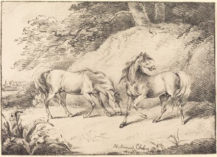 Henry Bernard Chalon, ‘Wild Horses’, 1804