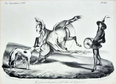 Honoré Daumier, ‘La Jument du Prince et le chien de la Princesse’, 1834