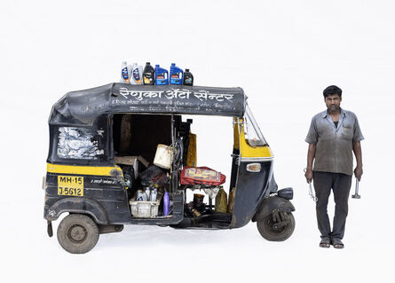 Martin Roemers, ‘Bajaj autorickshaw #3; Mechanic Harikesh Chavan (Nashik, Maharashtra)’, 2019