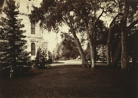 Carleton E. Watkins, ‘Thurlow Lodge - Lawn and House. From Barron Cluster.’, 1880