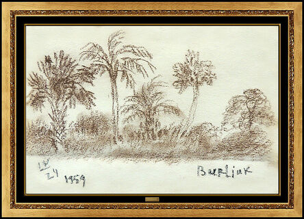 David Burliuk, ‘Florida Palms’, 1959