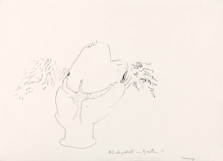 Maria Lassnig, ‘Hundegebell im Garten’, 1983